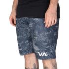 Bermuda Rvca Mesh Azul Marinho/Branco