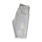 Bermuda Short Jeans Premium Masculino Rasgada