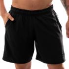 Bermuda Short Masculino Com Bolso Verão Moda Praia Com Cordão Regulável e Elástico Básico Fitness