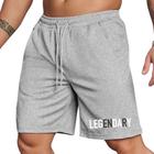 Bermuda Short Masculino Fitness Moletinho Estamp Legendary Academia Treino Confortável Elástico Com - NoBrand