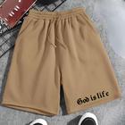 Bermuda Short Masculino Street Wear Modinha Moletinho Estamp Good Is Life Casual Confortável Elástic