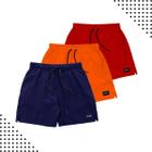 Bermuda Shorts Elastico Masculino Verão Leve Kit c3