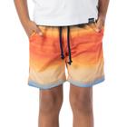 Bermuda Shorts Infantil Verão Menino Estampa Laranja Boreal