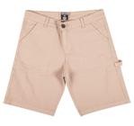 Bermuda Shorts Masculino Estilo Carpinteiro Algodão Vicunha Liso Casual