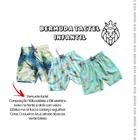 Bermuda Tactel Estampada Infantil Menino