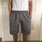 Bermuda Tactel Masculina 3 Bolsos Shorts Costura Rebatida