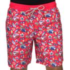 Bermuda tactel masculina-red nose