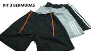 Bermudas Masculina Tactel - 38 ao 44, Academia , Lazer e Treino - Lapush