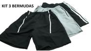 Bermudas Masculina Tactel - 38 ao 44, Academia , Lazer e Treino - Lapush