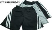 Bermudas Masculina Tactel - 38 ao 44, Academia , Lazer e Treino - Lapush