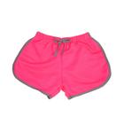 Bermudas Shorts Rosa Juvenil Em Moletom Infantil 4/6/8/10/12/14