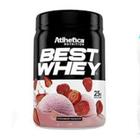 Best Whey Protein Atlhetica Nutrition strawberry milkshake, pote com 450g - probiotica