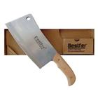 Bestfer Cutelo Profissional Faca Aço Manganes 8,5" de 21cm Full Tang e Cabo de Madeira BFH1762