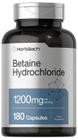 Betaína HCl 1200mg 180 Cápsulas Cloridrato de betaína suplemento Não-OGM, sem glúten por Horbaach - Horbäach