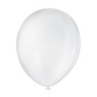 Bexiga Balões Liso Redondo Nº 16 Branco - 12 Unid