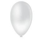 Bexiga Balões Metalizado Pêra Nº 7 Branco Pérola - 50 Unid