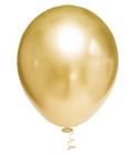 Bexiga Balões Metalizado Platino Nº 5 Ouro - 25 Unid
