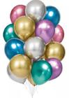 Bexiga Balões Metalizado Platino Nº 5 Sortido - 25 Unid