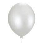Bexiga Balões Redondo Nº 9 Branco Pérola - 25 unid
