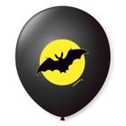 Bexiga Balões Tema Nº 9 Morcego Preto e Amarelo - 25 Unid