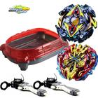 Beyblade 2 lançadores 2 beys 1 arena - Tornado Gyro Combat