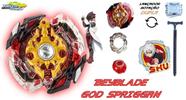 Beyblade Burst C/Lançador Dupla Rotação God Spriggan Beyblader Shu