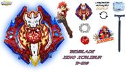 Beyblade Burst C/Lançador Xcalius X2 Beyblader Xander