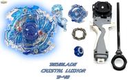 Beyblade Burst: Crystal Luinor + Lançador + Grip Suporte - Storm Gyro