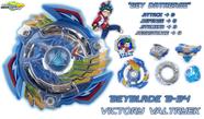 Beyblade Burst Grip + Lançador Modelos Variados Shu Valtryek