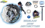 Beyblade Burst Killer Deathscyter C/Lançador Beyblader Daigo