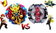 Beyblade Burst Zillion Zeutron vs Xeno Xcalius Zac vs Xhaka - Xtreme Gyro