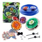 Beyblade Metal 4 Unidades Com Arena E Luz Led - Lianfa Toys