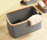 Bh20404 Cesto P/Lavanderia Com Bambu Gre