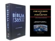 Bíblia 365 Azul C/ Reflexões Letra Hipergigante + Livro De Estudo