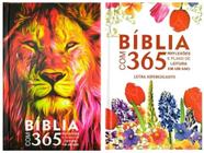 Bíblia 365 Kit Com Duas (Leão Fogo e Florida) Letra Hiper Gigante