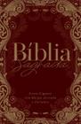 Bíblia ARC Ornamentos Vinho - Letra Gigante - Com Harpa Avivada e Corinhos