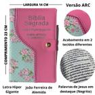 Bíblia Com Harpa Letra Hiper Gigante Rc Botão V/floral