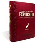 Biblia De Estudo Explicada Media Luxo Vinho (Cpad) Sortido