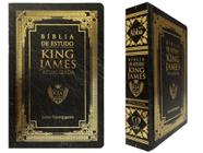 Bíblia De Estudo King James Atualizada - Capa Dura Golden - Letra Hipergigante - Preta
