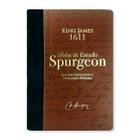 Bíblia de Estudo Spurgeon - BKJF - Letra Grande - Capa Luxo Marrom e Preta