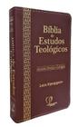 Bíblia de Estudos Teológicos RC Letra Hipergigante PU Luxo Bordô