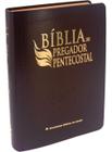 Bíblia Do Pregador Pentecostal Média Com Índice Luxo Vinho - Sociedade Biblica