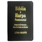 Bíblia e Harpa Pentecostal RC - Letra Gigante - Capa Luxo Preta - King's Cross - Kings Cross