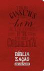 Bíblia Em Ação De Estudo - Luxo Vermelho - Editora Geográfica