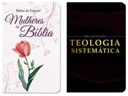 Bíblia Kit Casal Jovens/ 2 Bíblias de Estudo/ Mulheres Da Bíblia e Teologia Sistemática/ Com Harpa