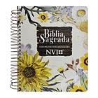 Bíblia para anotações - nvi - espiral - girassol