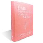 Bíblia Sabedoria de Deus na Vida da Mulher ARC Capa Luxo Rosa