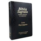 Bíblia Sagrada ARC Harpa Avivada e Corinhos com Índice Letra Hipergigante Capa Preta