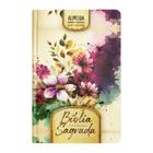 Bíblia Sagrada ARC Slim Letra Normal Capa Dura Flores Folhas