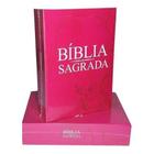 Biblia Sagrada - Catolica - Capa Cor Rosa - Nova E lacrada